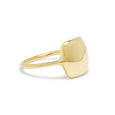 carved rectangular signet ring